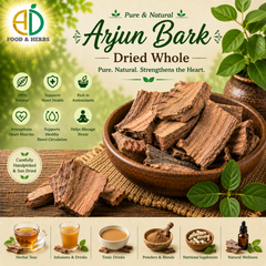 Dried arjuna bark for natural Ayurvedic wellness