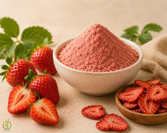 Dehydrated strawberry powder