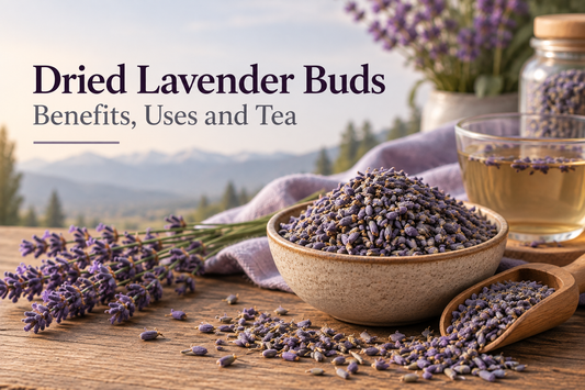 Dried lavender buds — herbal tea, baking, skincare and Kashmir sourcing