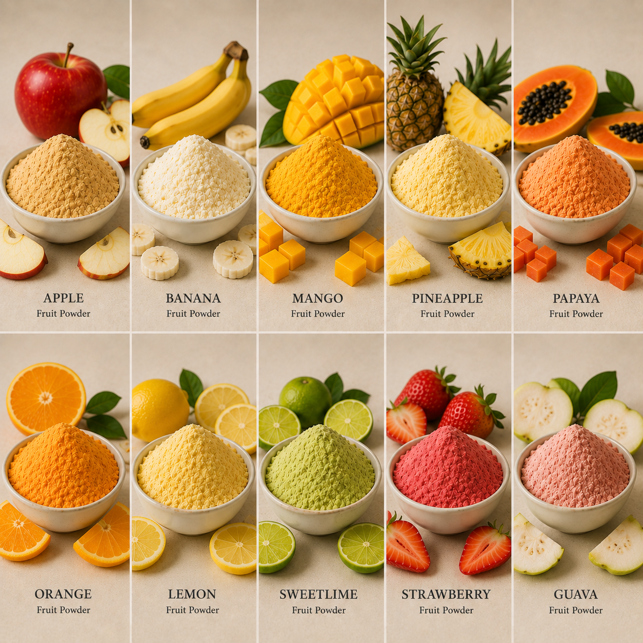 Dehydrated apple powder