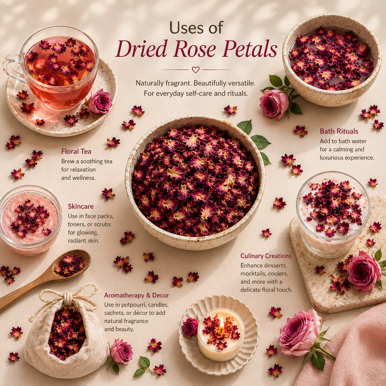 Dried Rose Petals