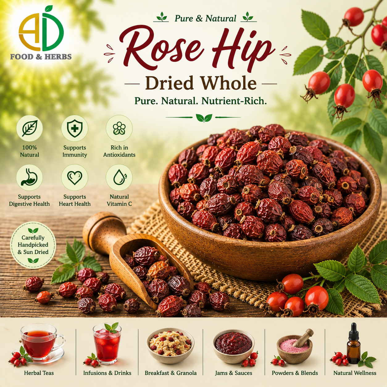 Dried rose hip