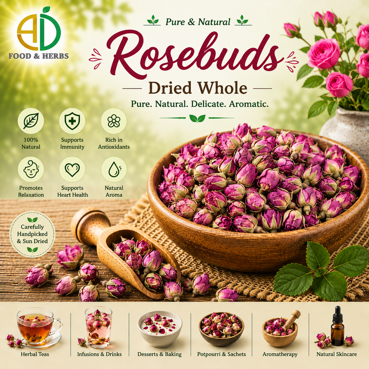 Dried rose bud