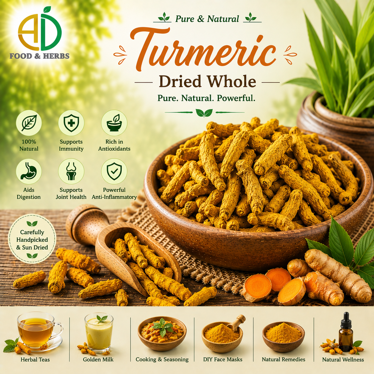 Dried turmeric