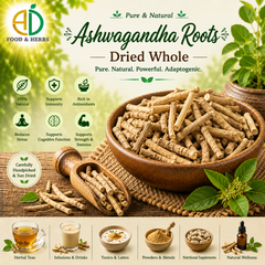 Dried Ashwagandha roots