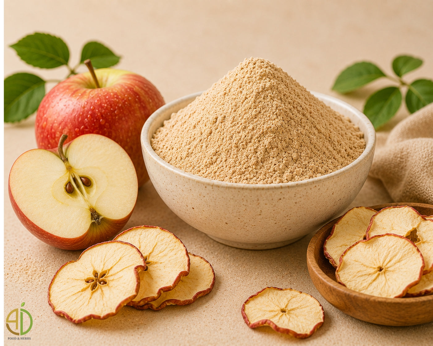 Dehydrated apple powder