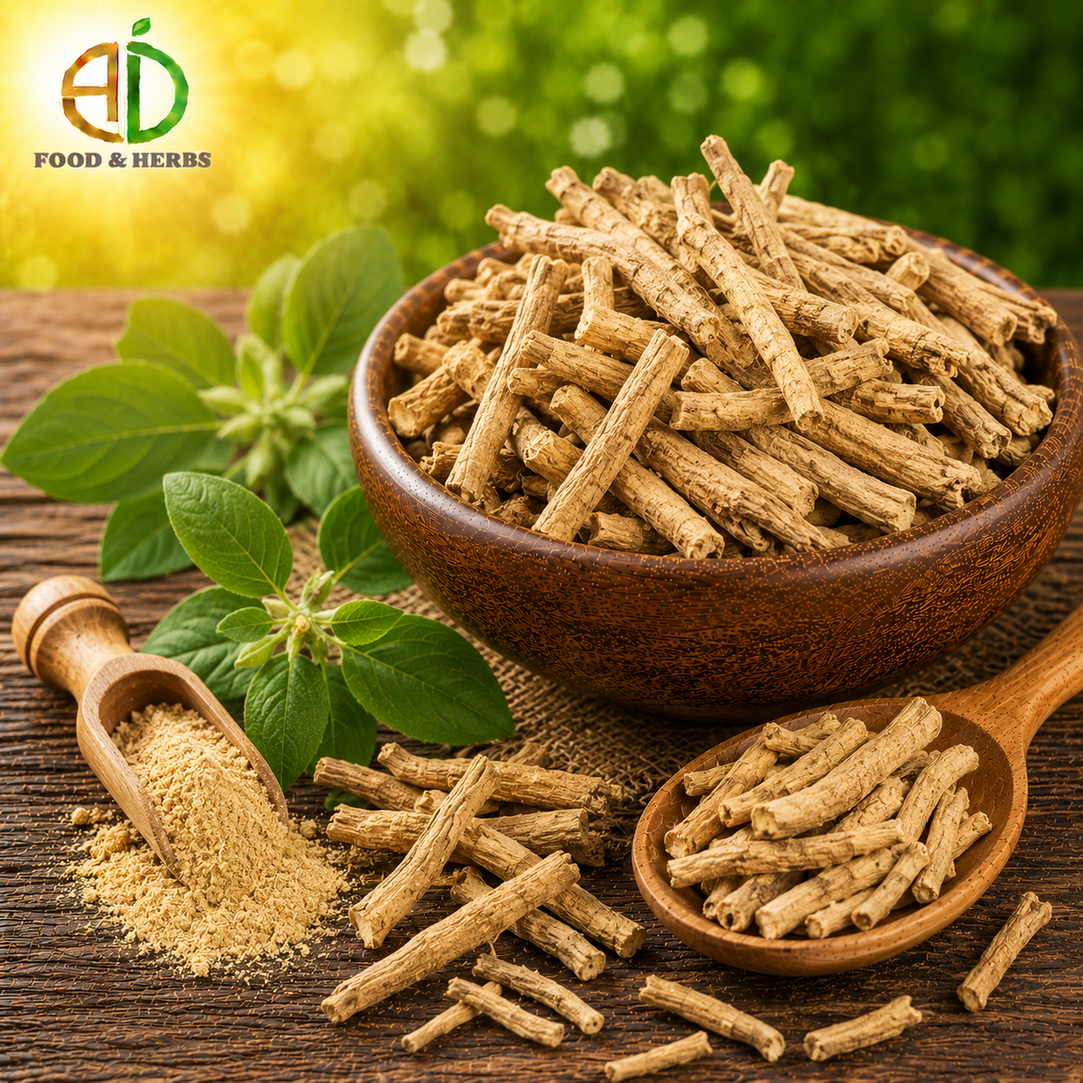 Dried Ashwagandha roots
