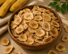 Dehydrated banana slices