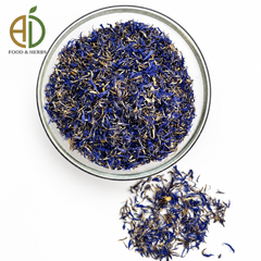 Dried blue cornflower petals for natural herbal tea and garnish