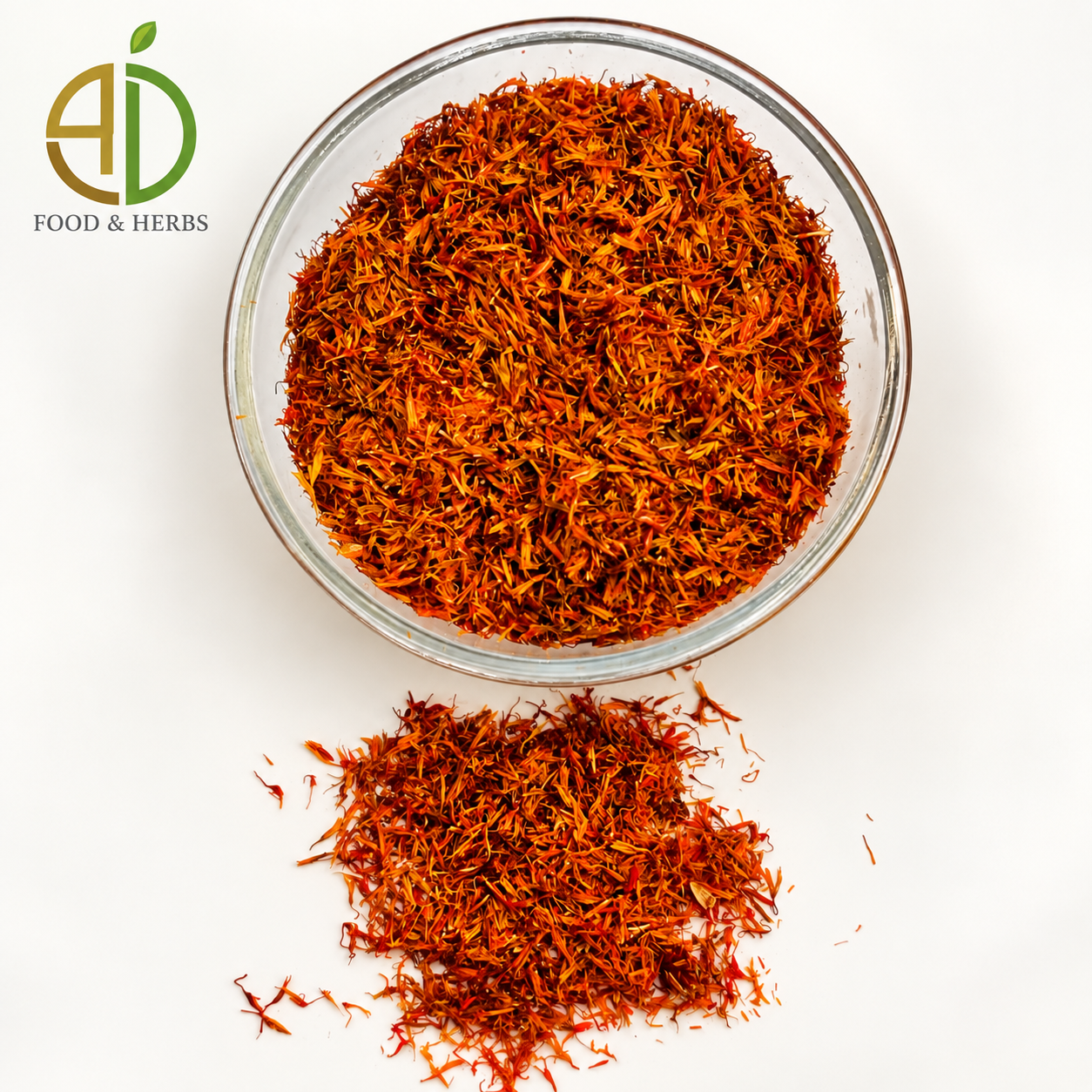 Dried safflower petals for natural tea and cooking