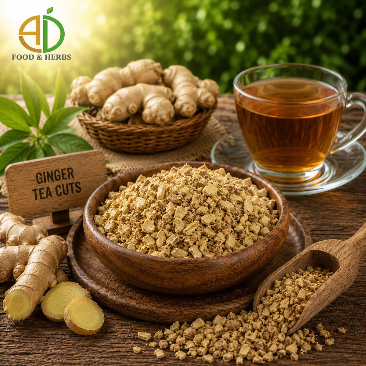 Ginger tea cuts