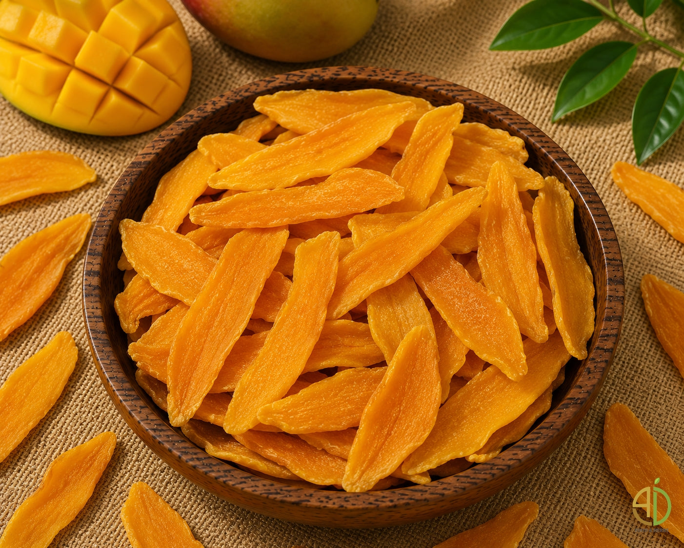 Dehydrated mango slices
