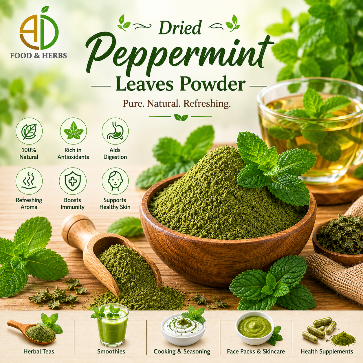 Dried Peppermint Powder