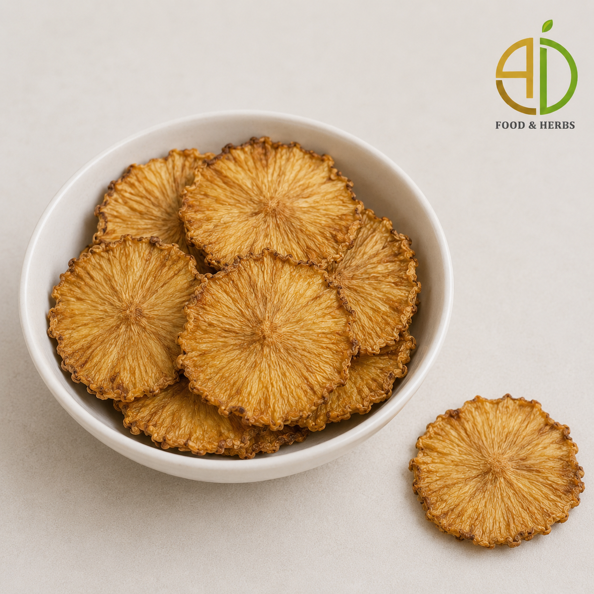 Dehydrated pineapple slices