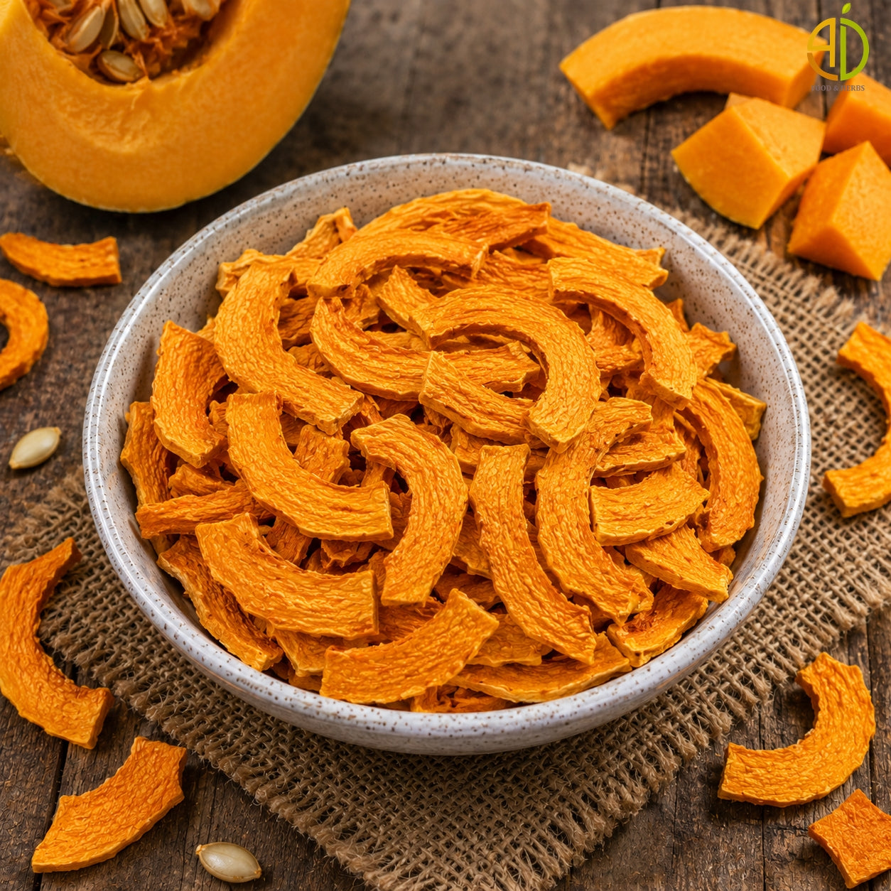 Dehydrated Pumpkin slices