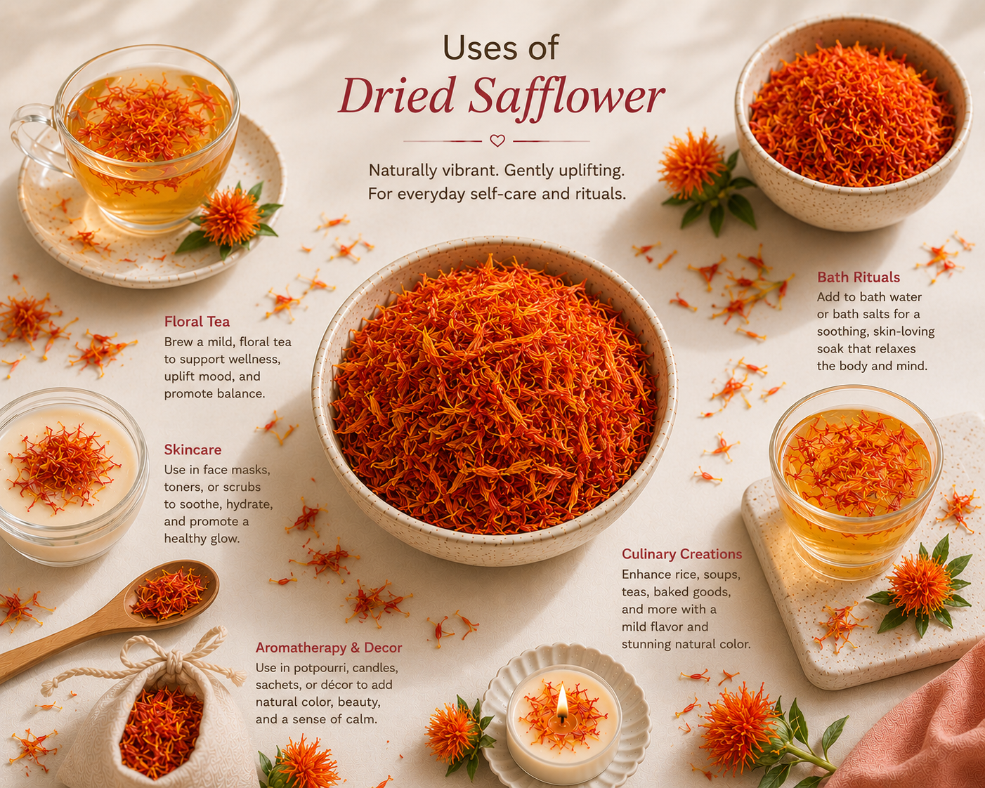 Dried Safflower powder