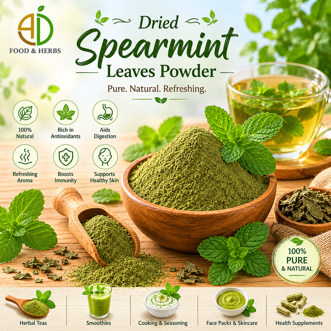 Spearmint Leaves Powder