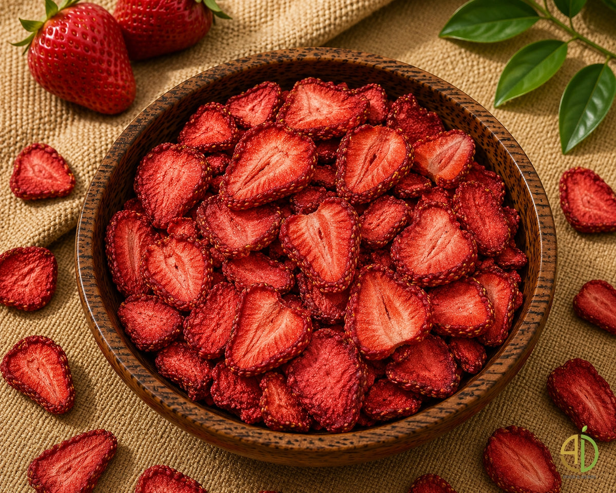 Dehydrated strawberry slices