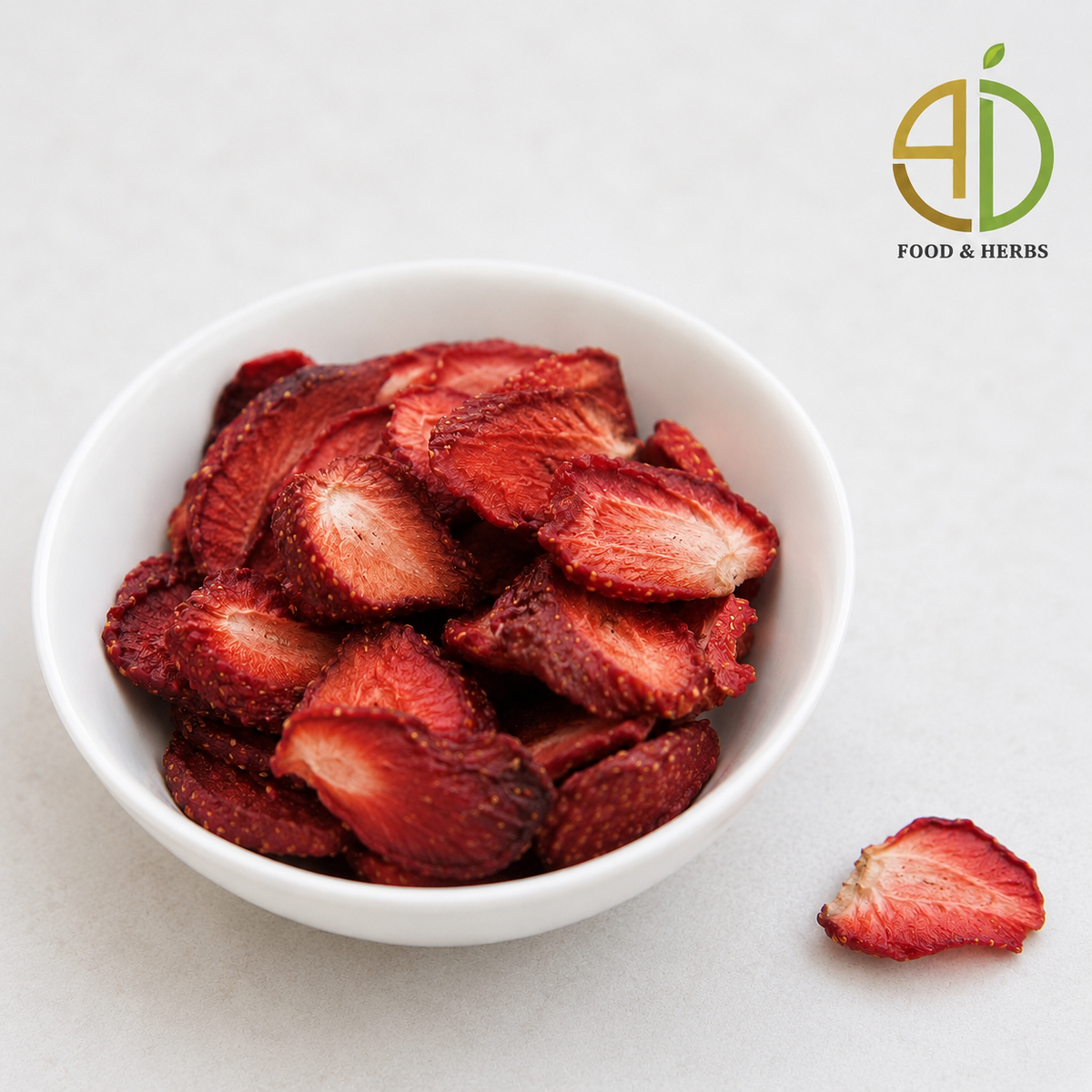 Dehydrated strawberry slices